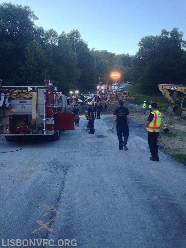 9/24/2013 P45 Assists on Trench Rescue in New Market
